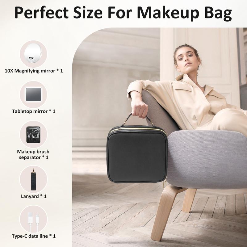 Velourrr LED Mirror Vanity Travel Case