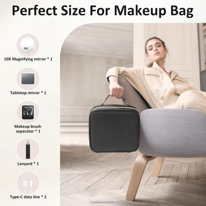 Velourrr LED Mirror Vanity Travel Case