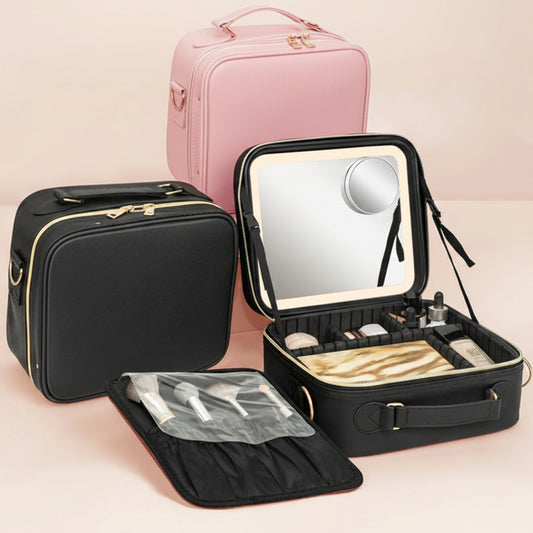 Velourrr LED Mirror Vanity Travel Case
