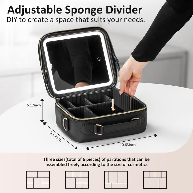 Velourrr LED Mirror Vanity Travel Case