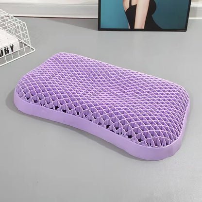 Zero-Pressure Ergonomic Cooling Jelly Pillow